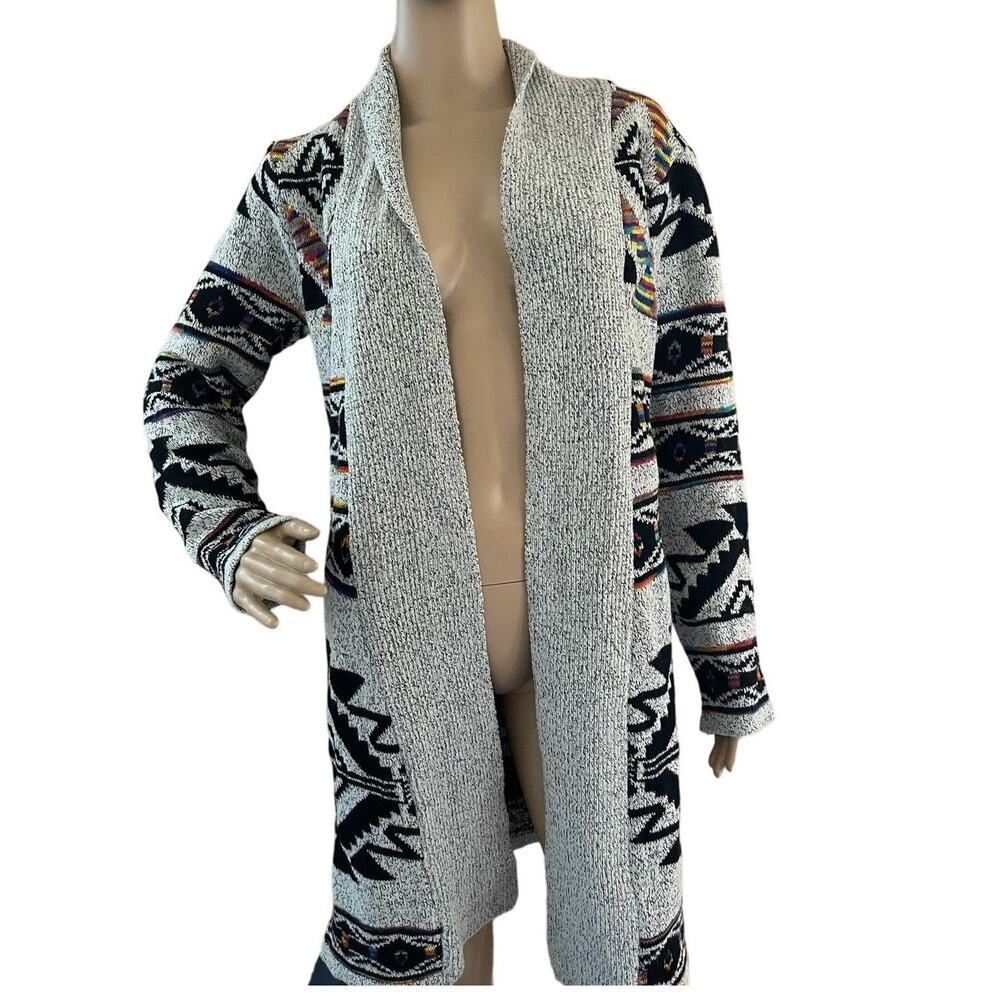 Northern Angel Women's Medium Open Cardigan-Aztec Southwestern M